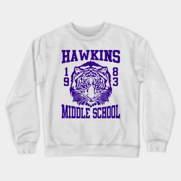 Hawkins Middle School Tigers 1983 Crewneck Sweatshirt by VivianJM